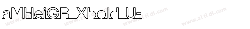 aMHeiGB Xbold U字体转换